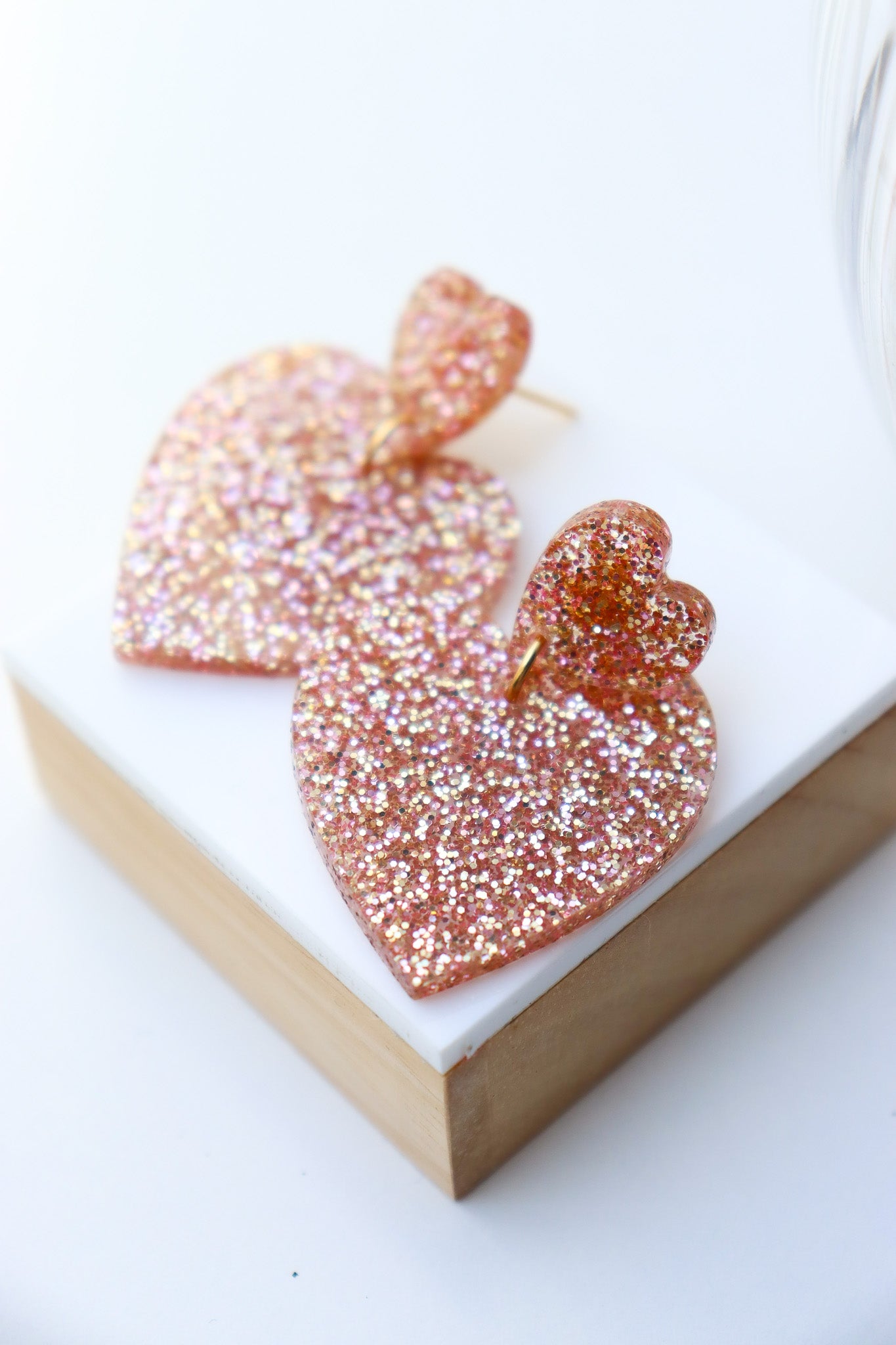 Boucles d'oreilles Augustine Paillettes Pêche