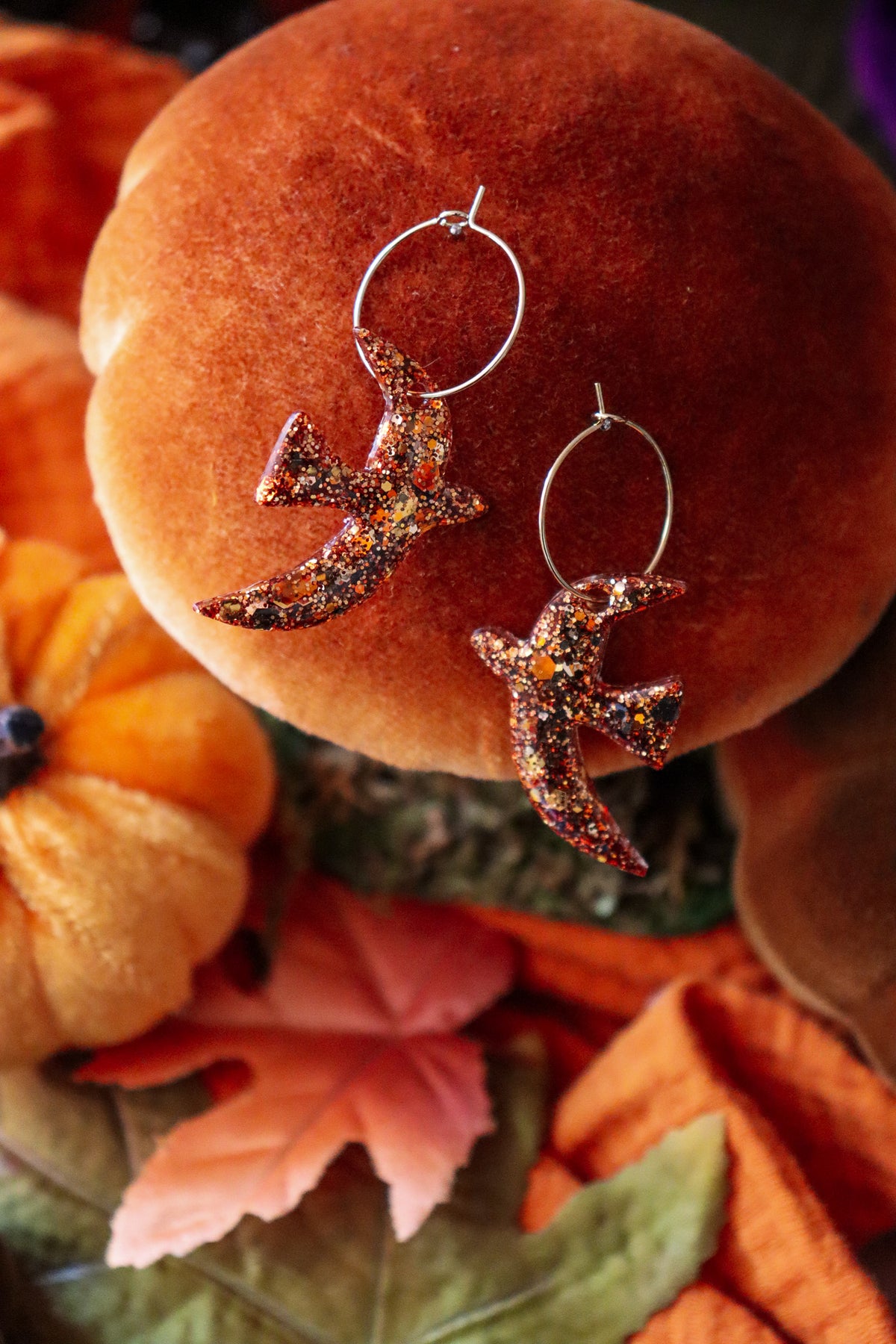 Boucles d'oreilles Oiseaux Bronze