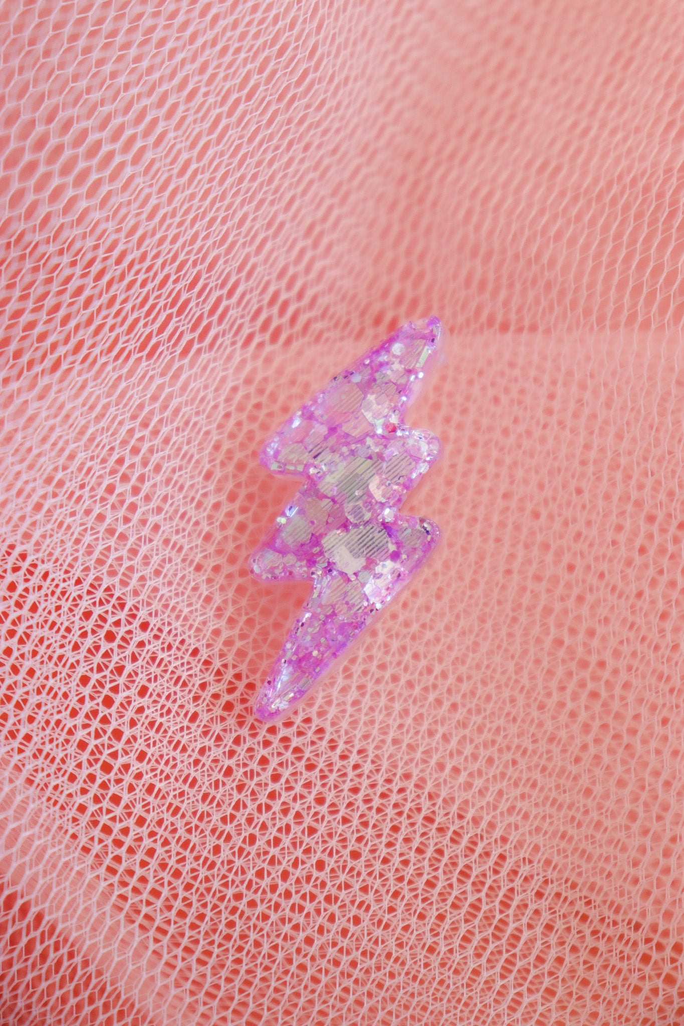 Broche Eclair mat Lilas Holographique