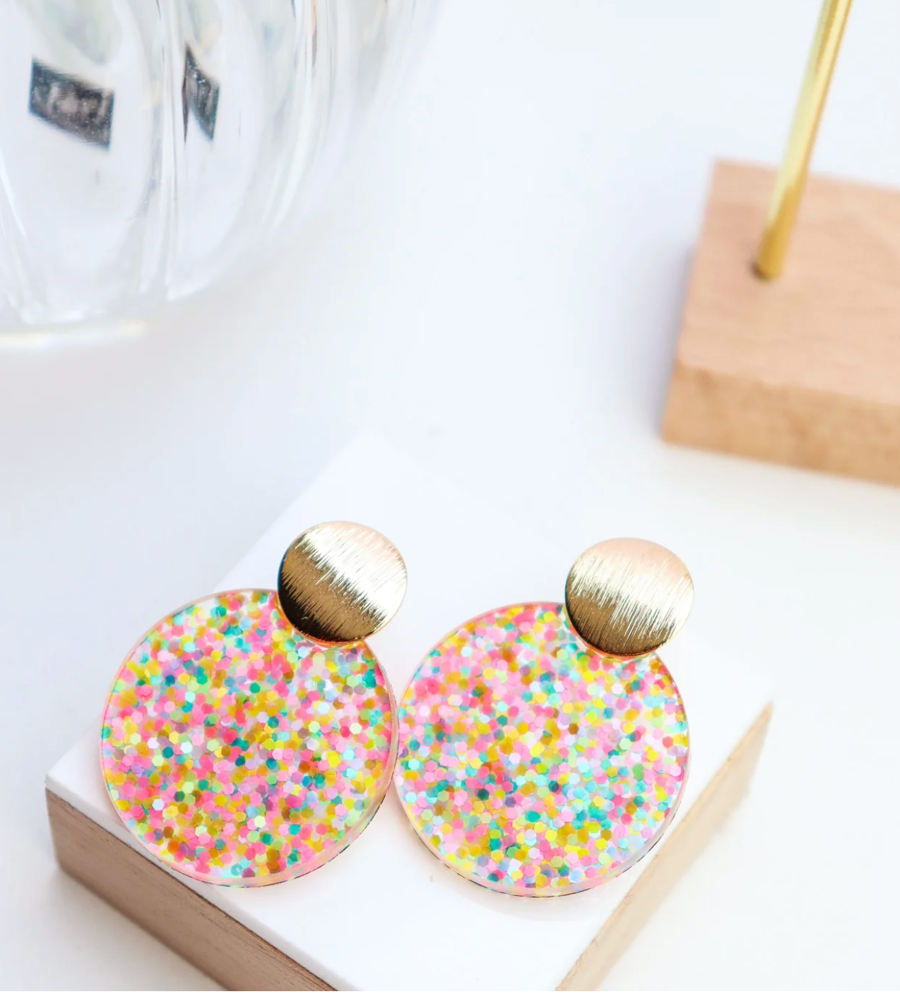Boucles d'oreilles Béa Confettis Pastel