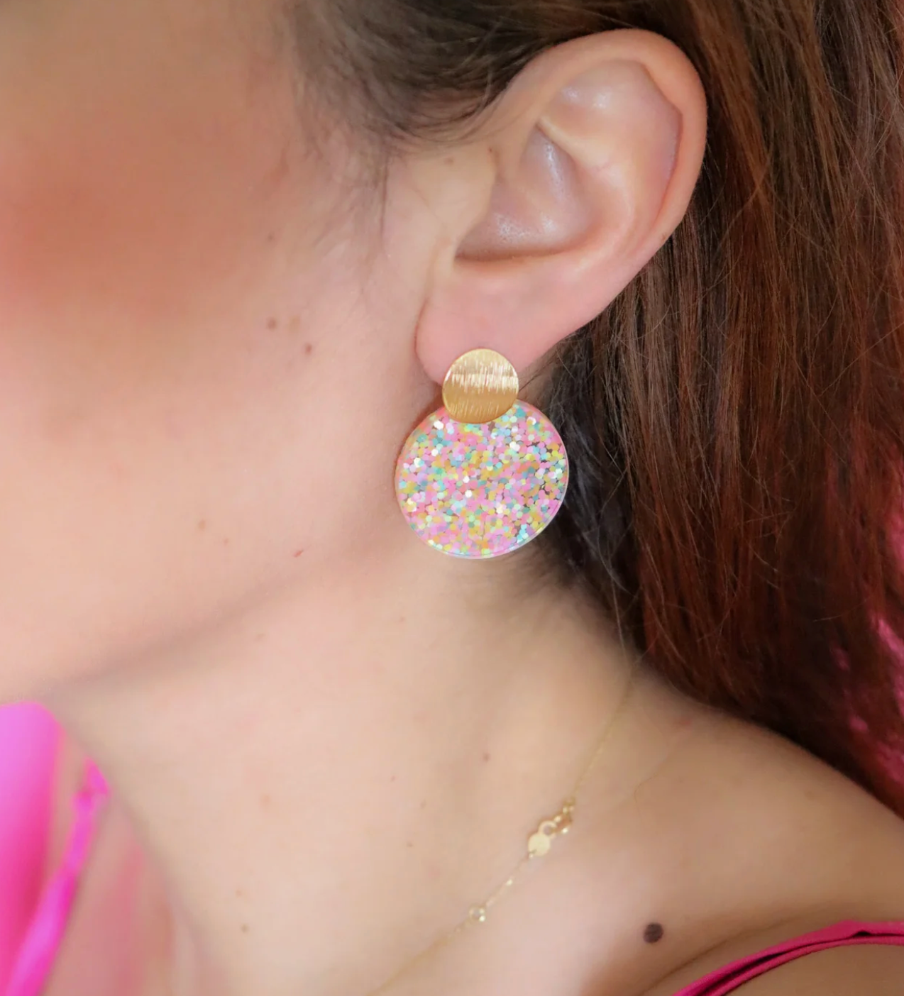 Boucles d'oreilles Béa Confettis Pastel