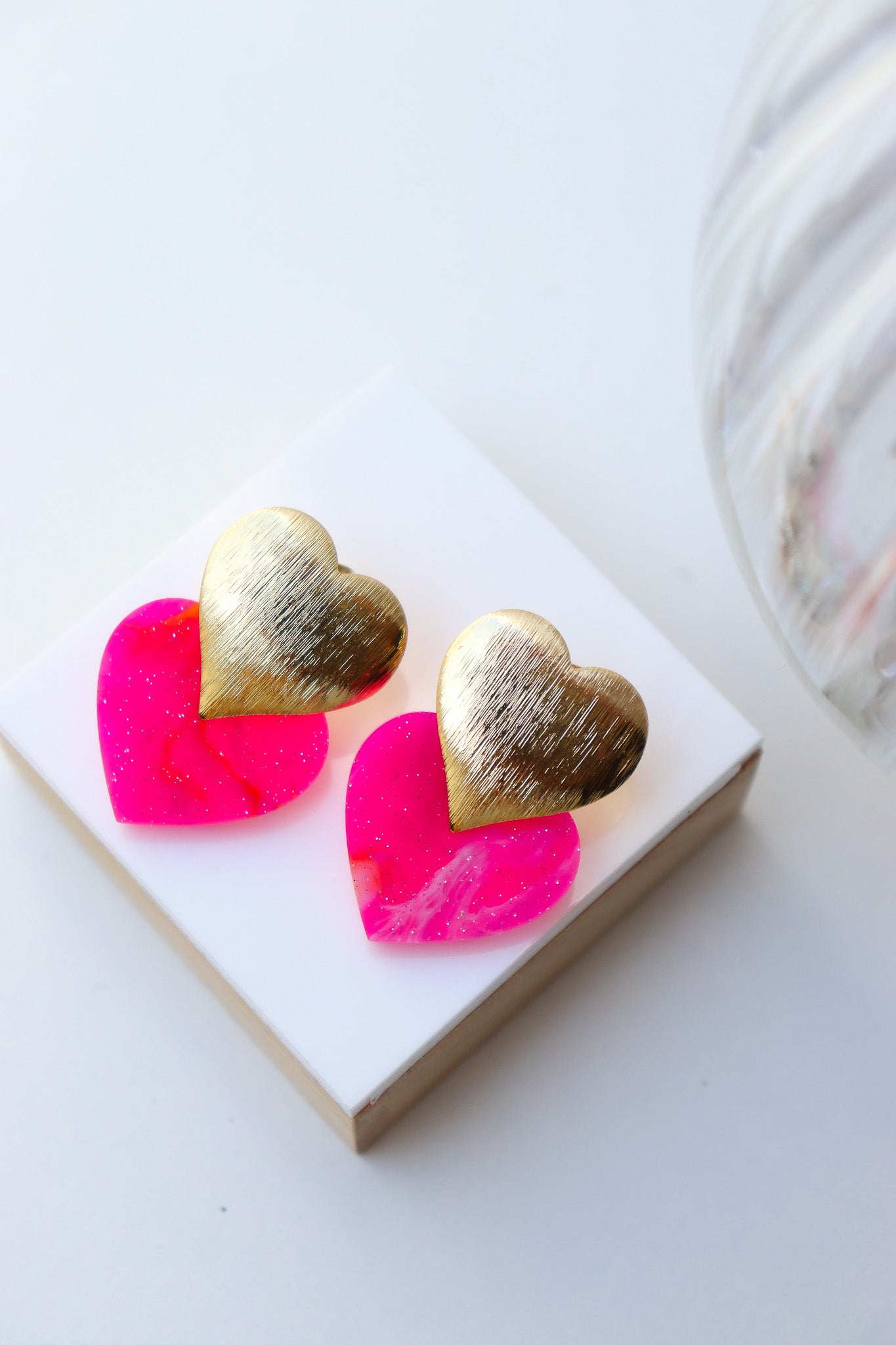 Boucles d'oreilles Caroline Galaxie fluo