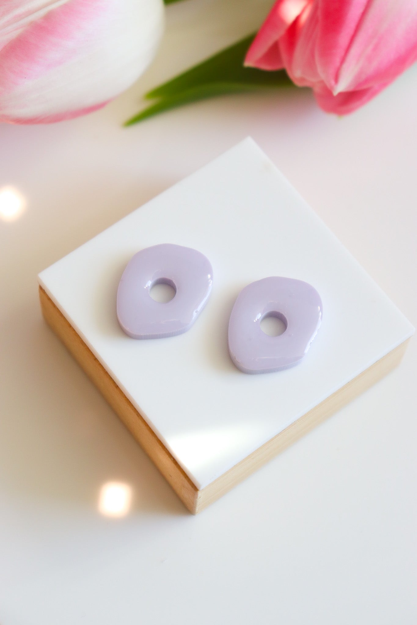 Créoles Céleste pastel violet