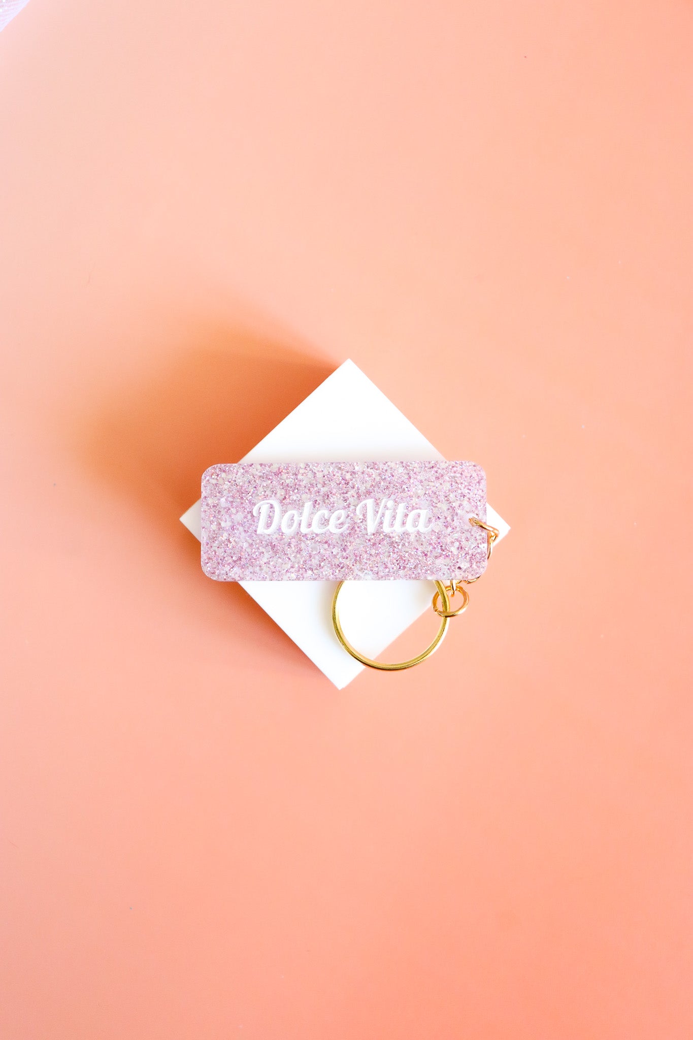 Porte clés à message - Dolce Vita