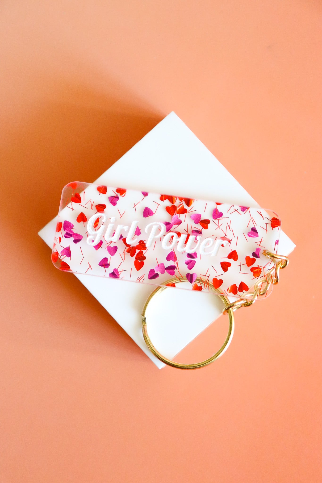 Porte clés à message - Girl Power