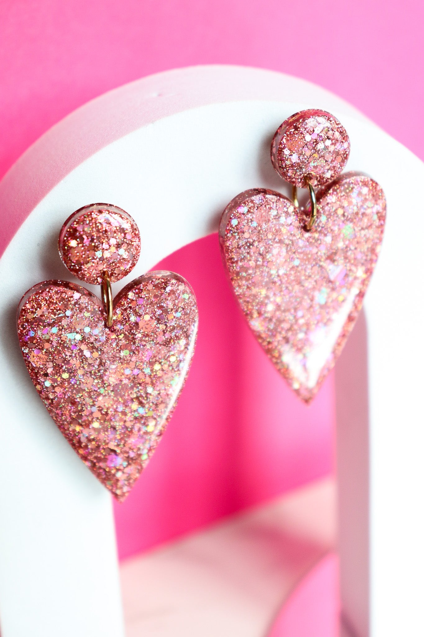 Boucles d'oreilles Claire peach