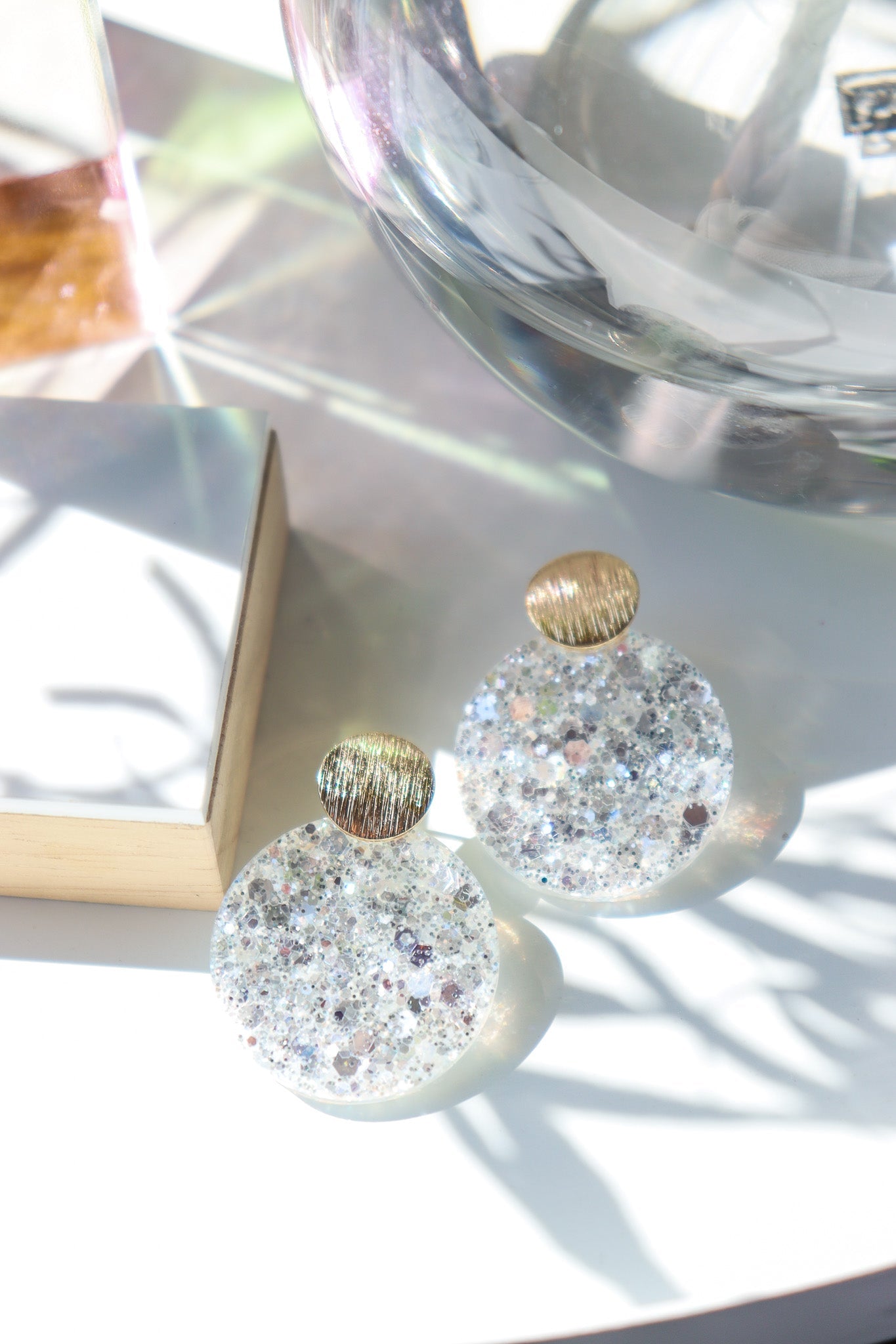 Boucles d'oreilles Béa Blanc Glacier