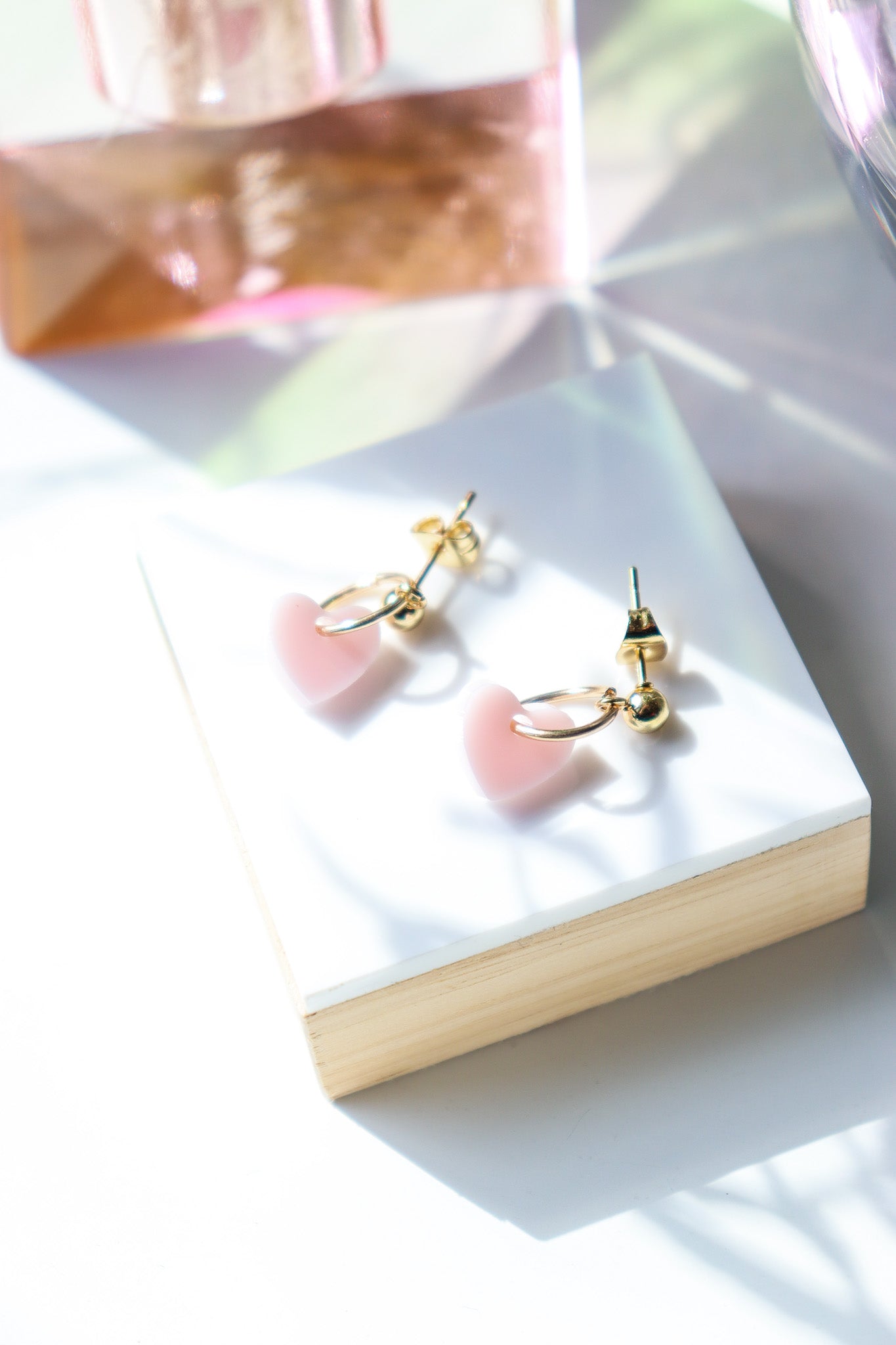 Boucles d'oreilles Lucie Pastel Rose