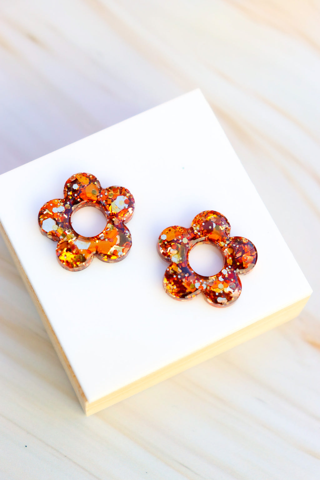 Créoles Isabelle Paillettes Bronze