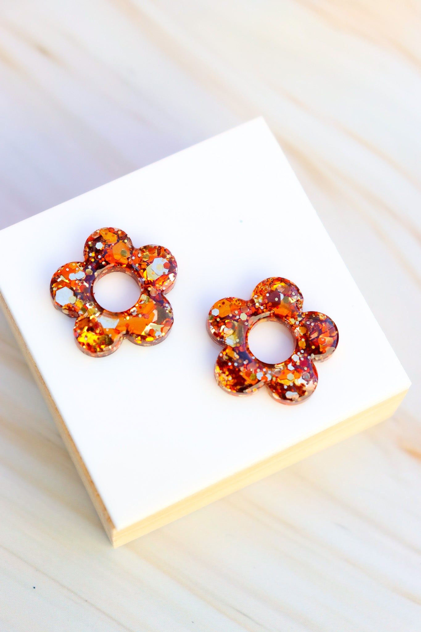 Créoles Isabelle Paillettes Bronze