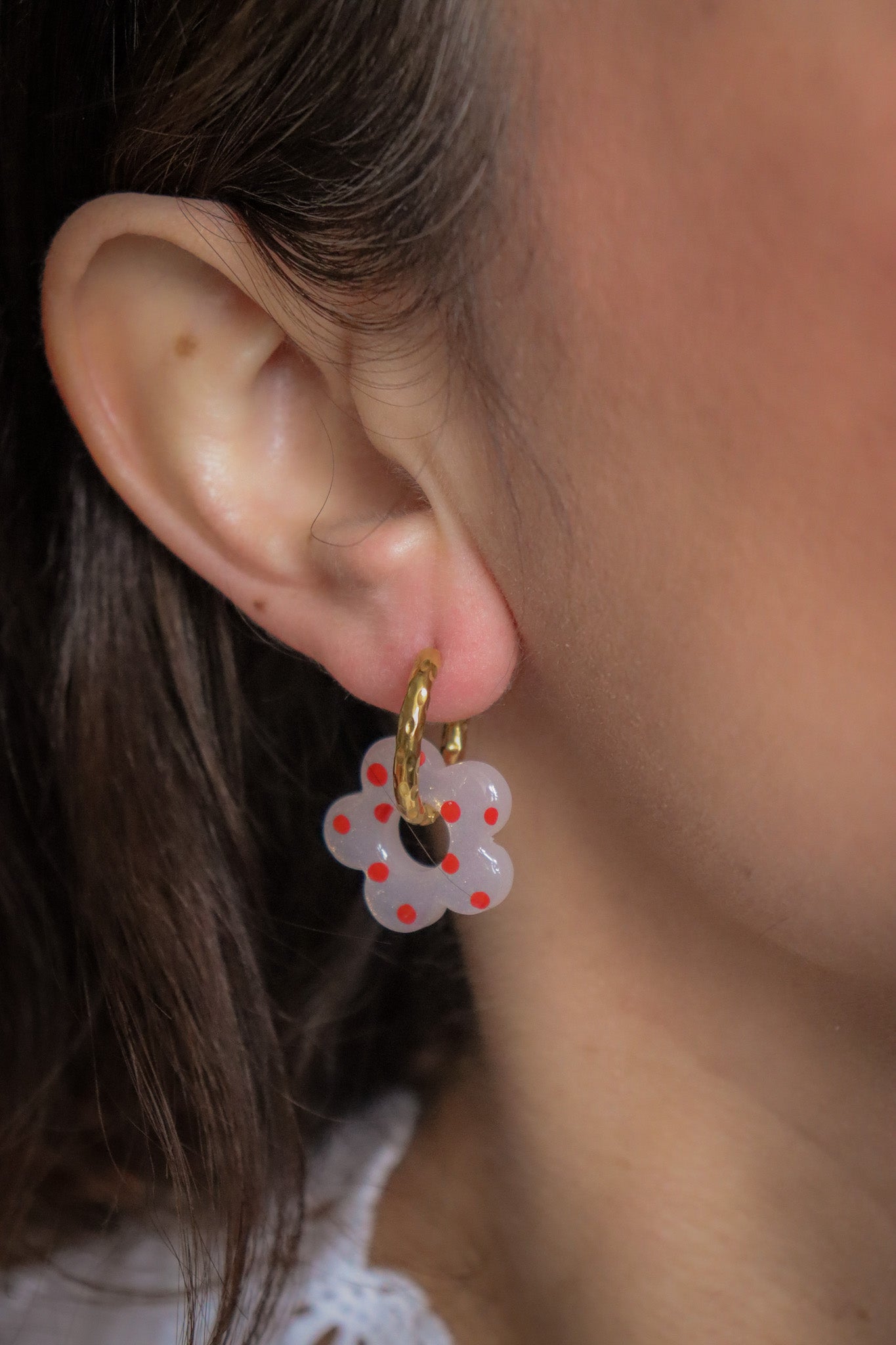 Créoles Isabelle Pois rouges