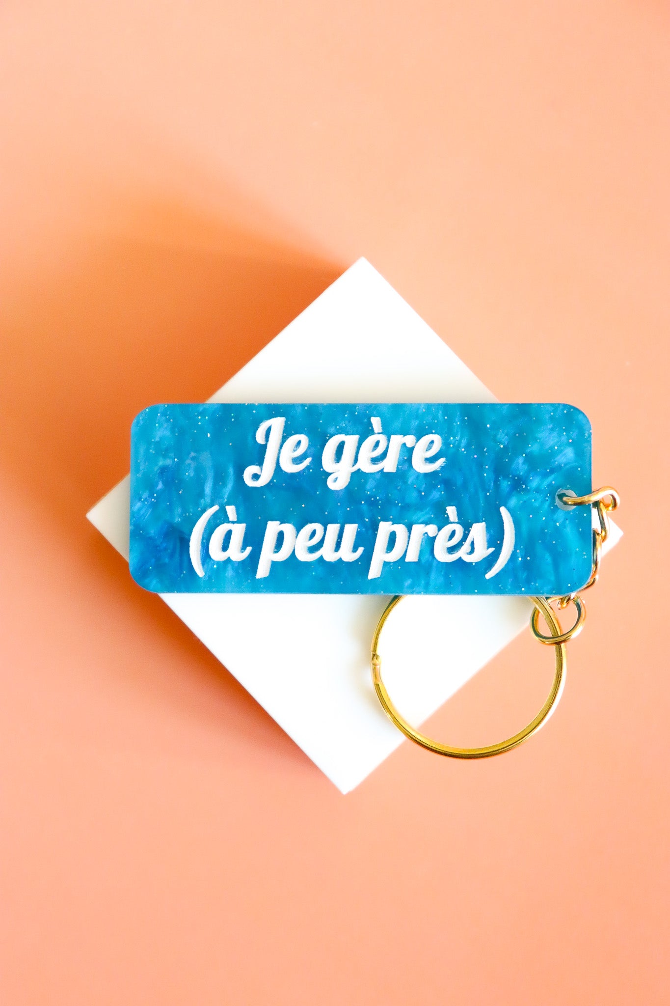 Porte clés à message - je gère (à peu près)