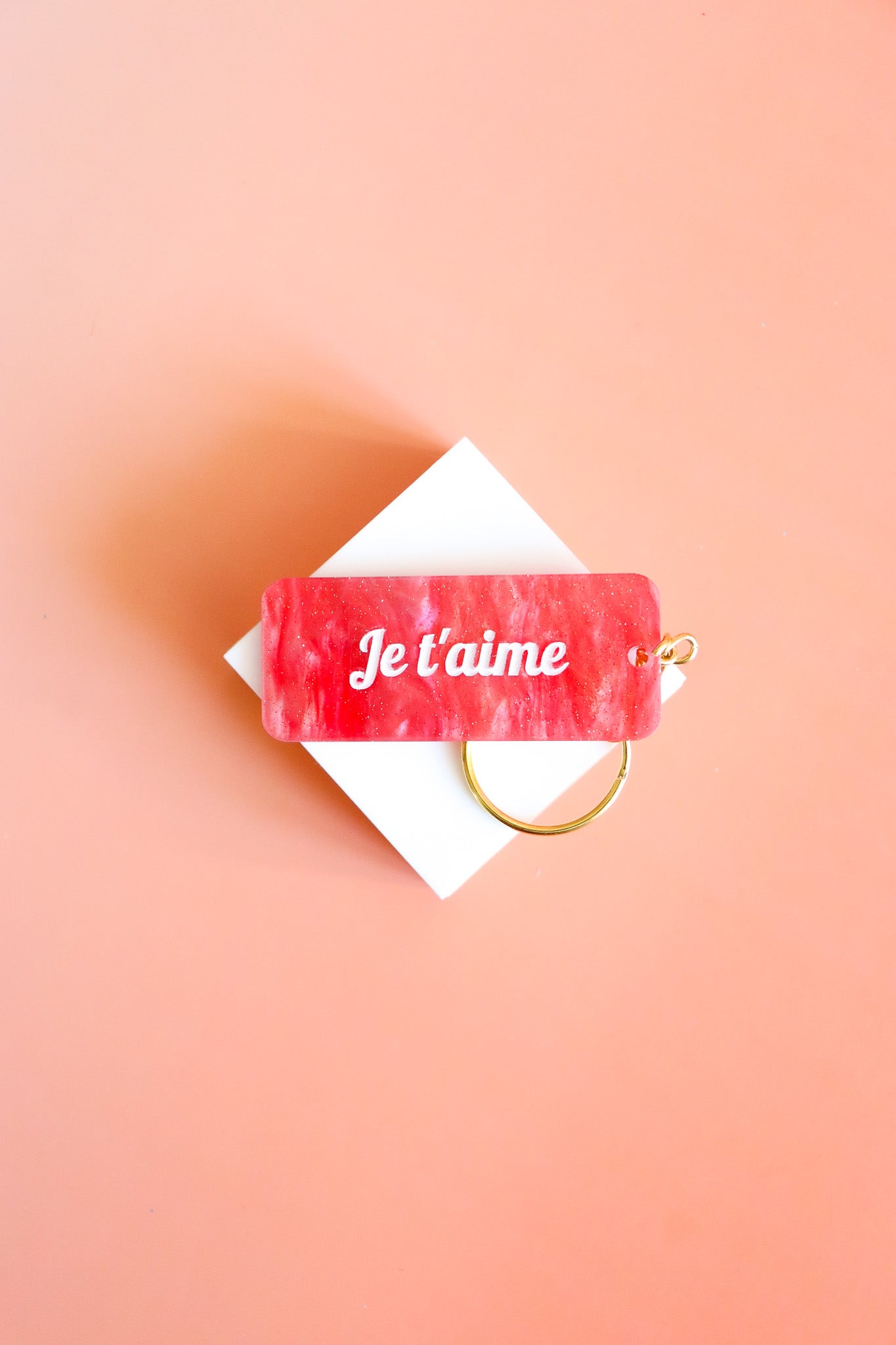 Porte clés à message - Je t'aime