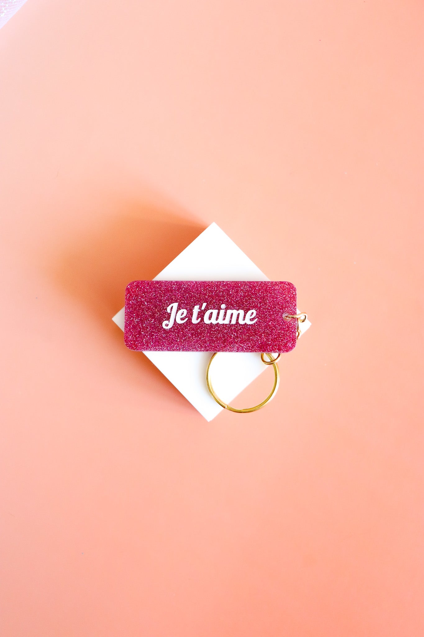 Porte clés à message - Je t'aime