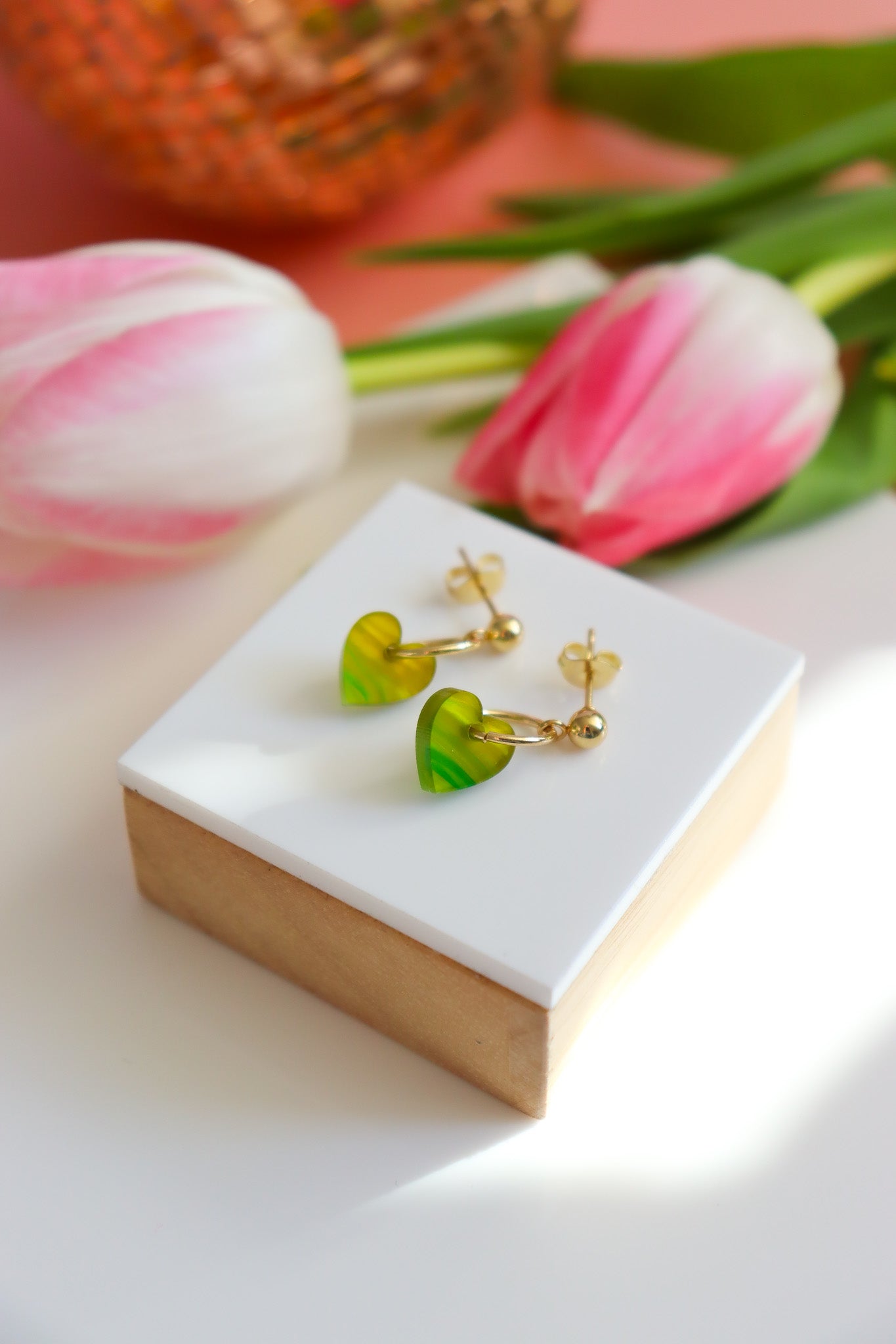 Boucles d'oreilles Lucie forêt tropicale