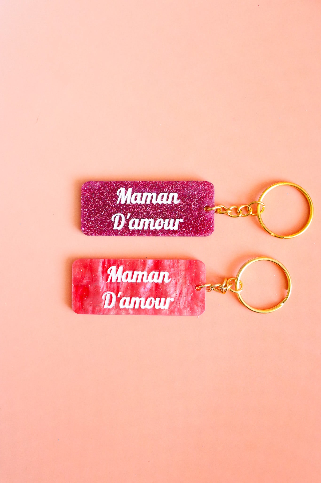 Porte clés à message - Maman d'amour