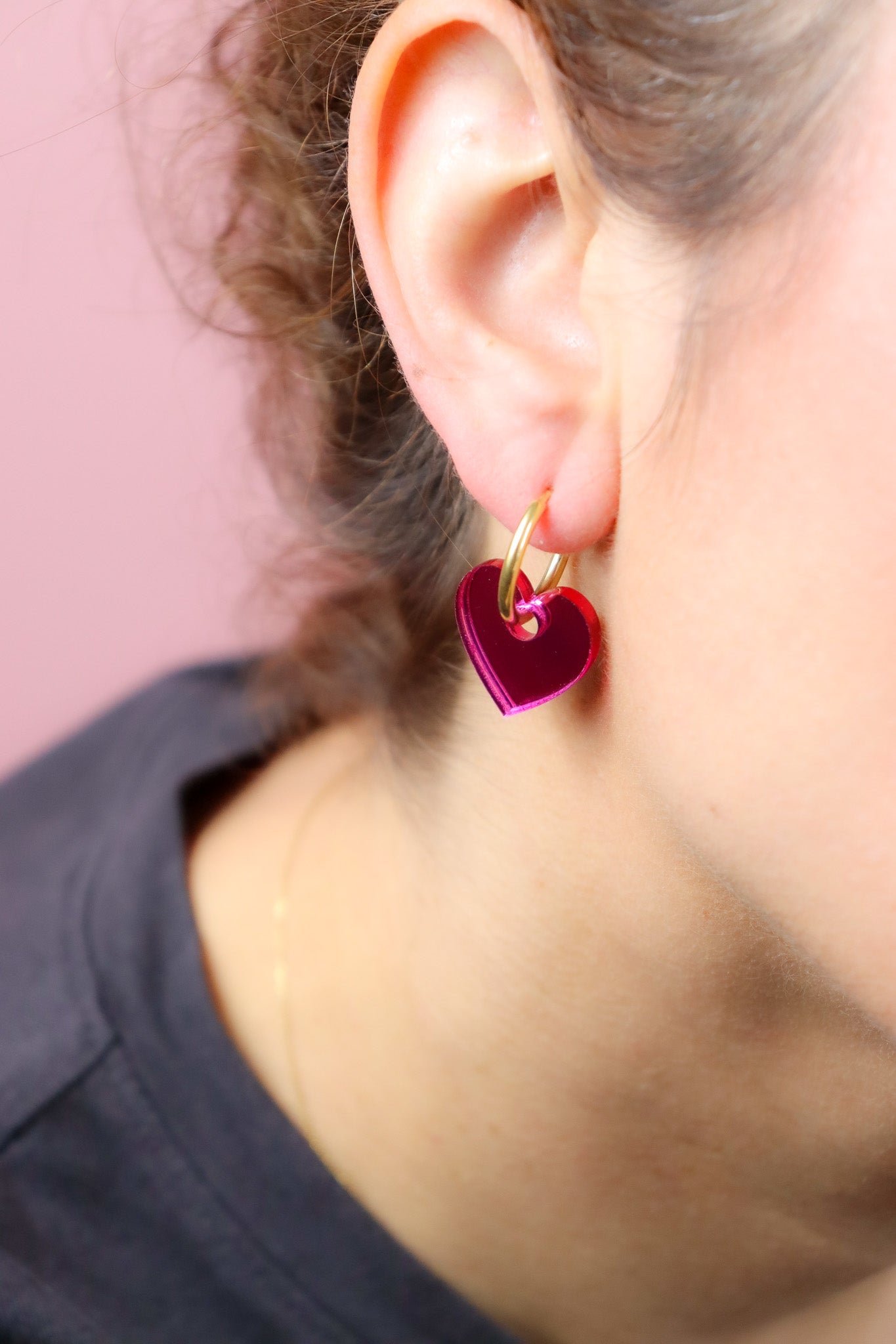 Boucles d'oreilles Victoire Miroir