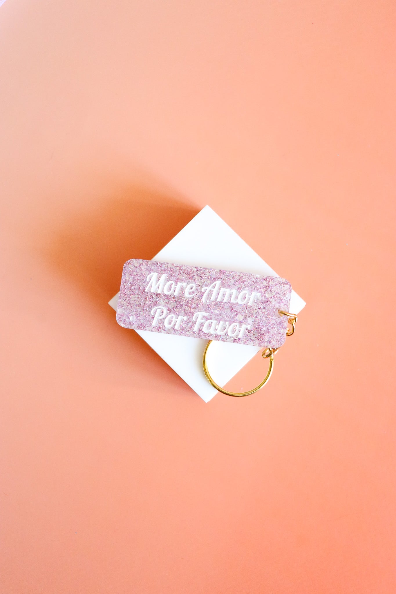 Porte clés à message - More Amor por Favor
