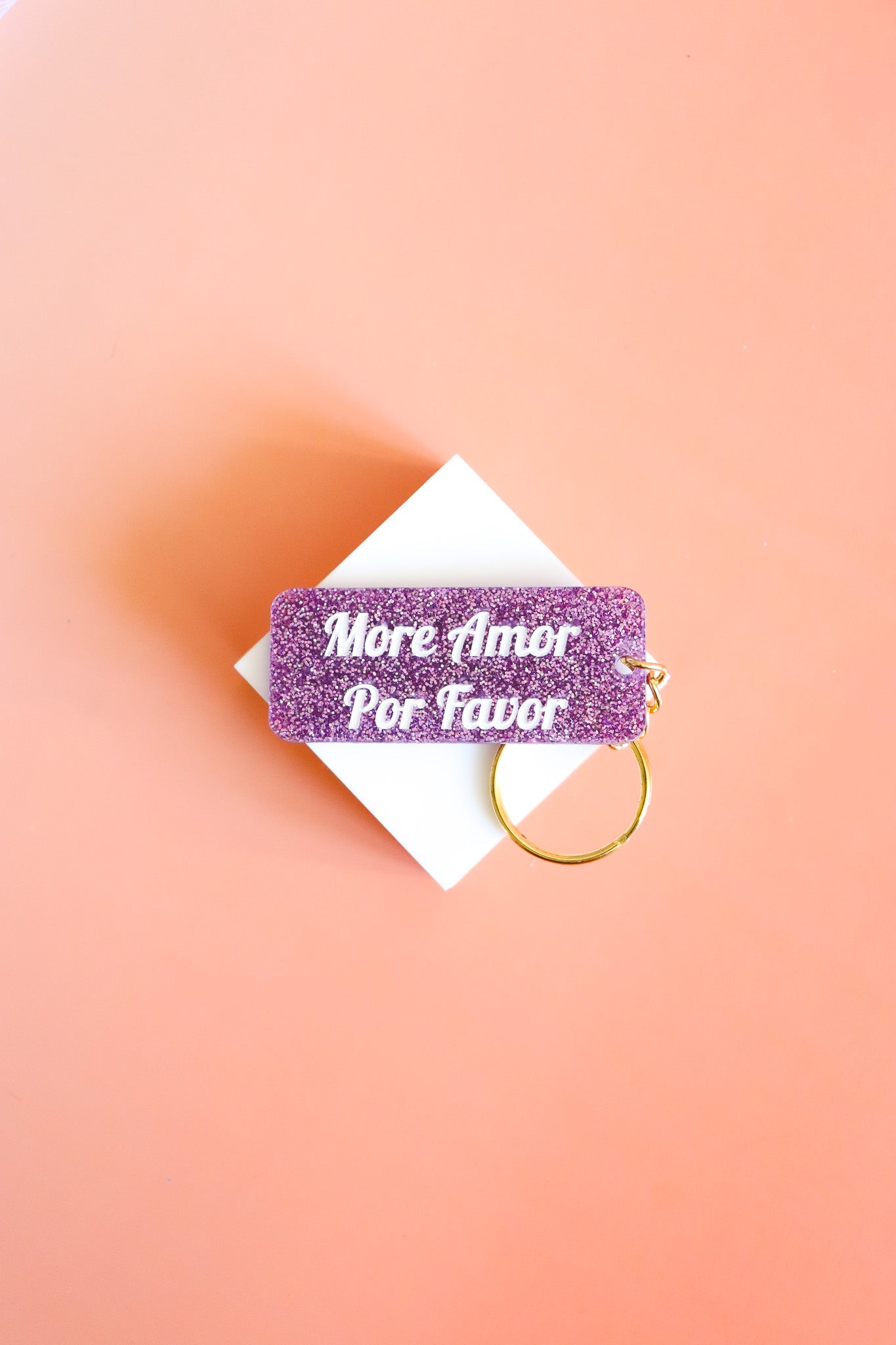 Porte clés à message - More Amor por Favor