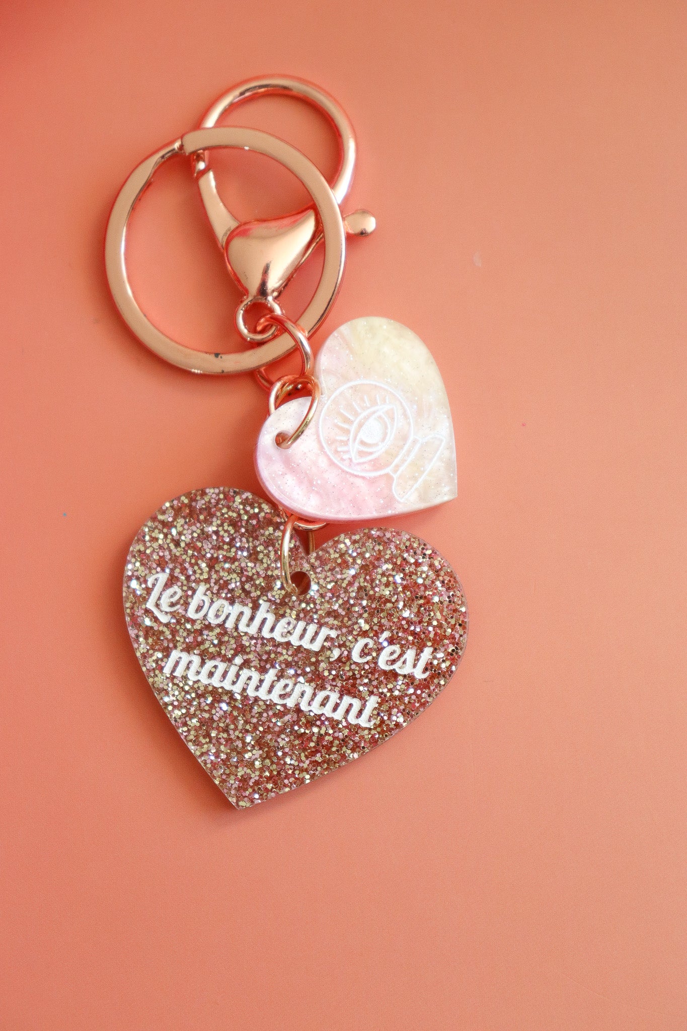 Porte clés Le Bonheur c'est Maintenant