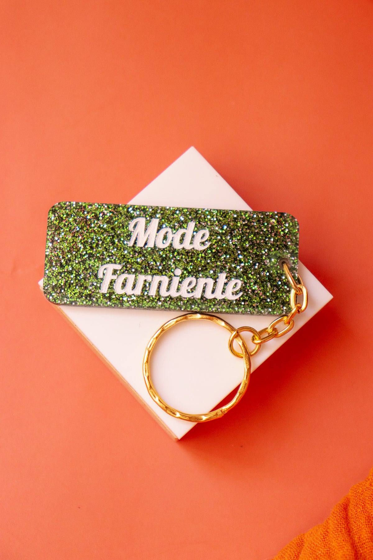 Porte clés à message - Mode Farniente