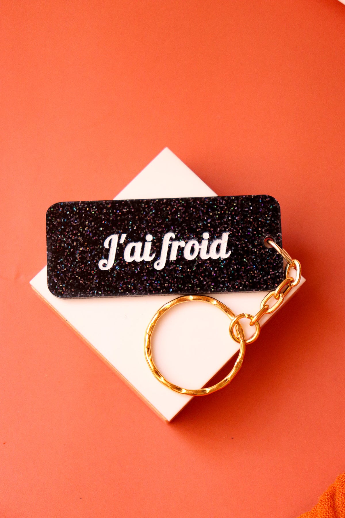 Porte clés à message - J'ai froid