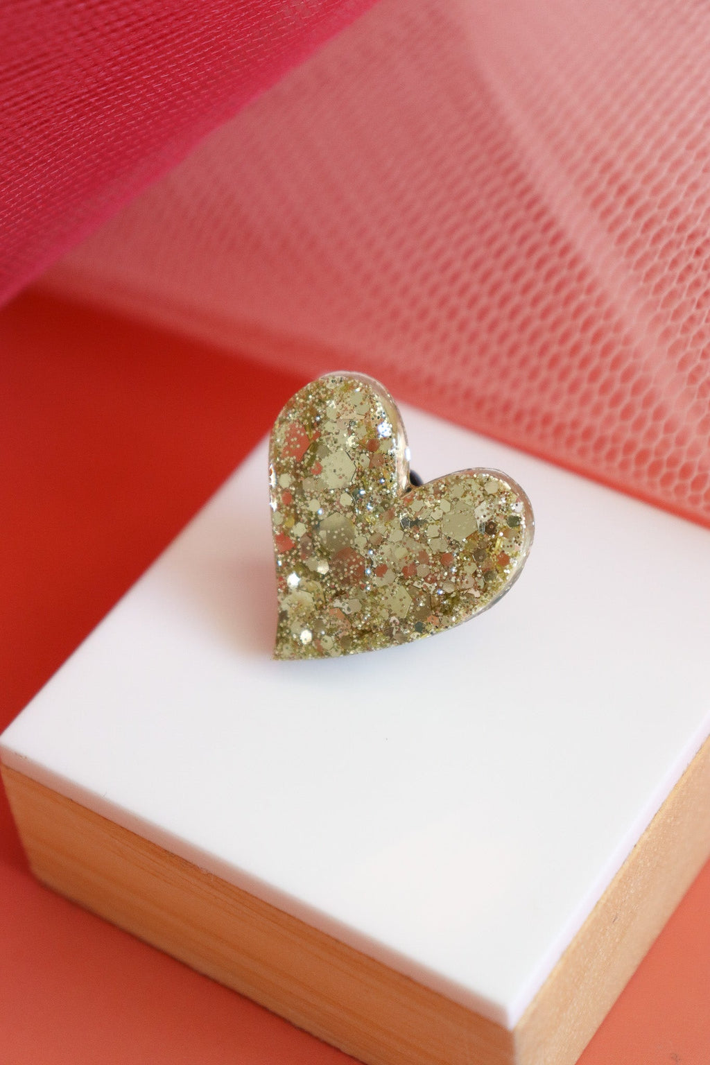 Pin's Coeur Champagne