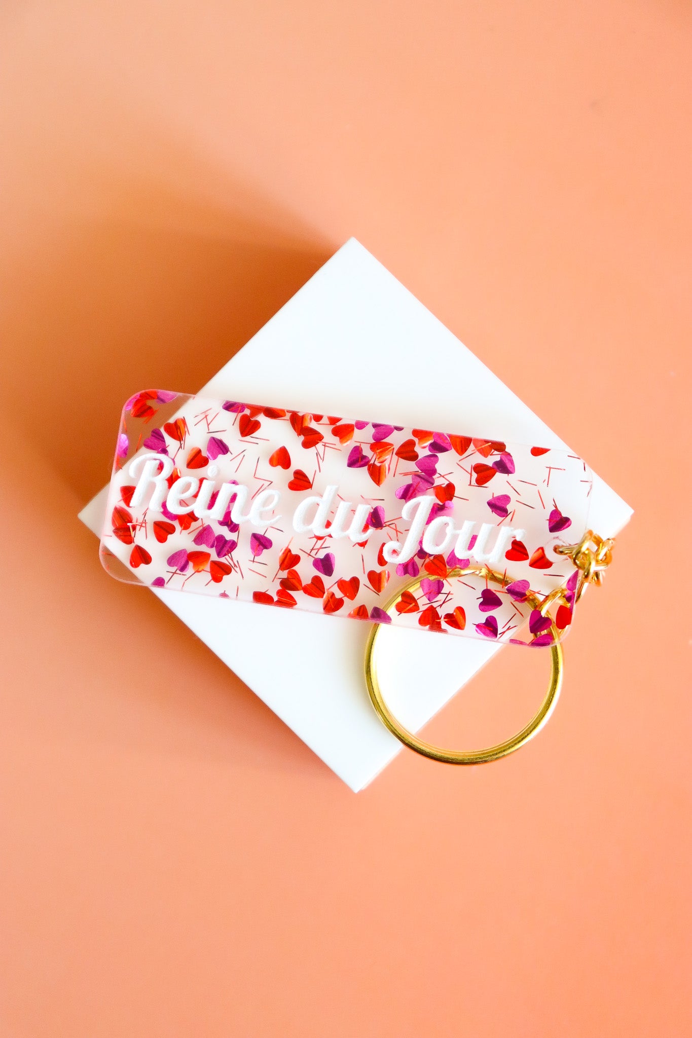 Porte clés à message - Reine du jour