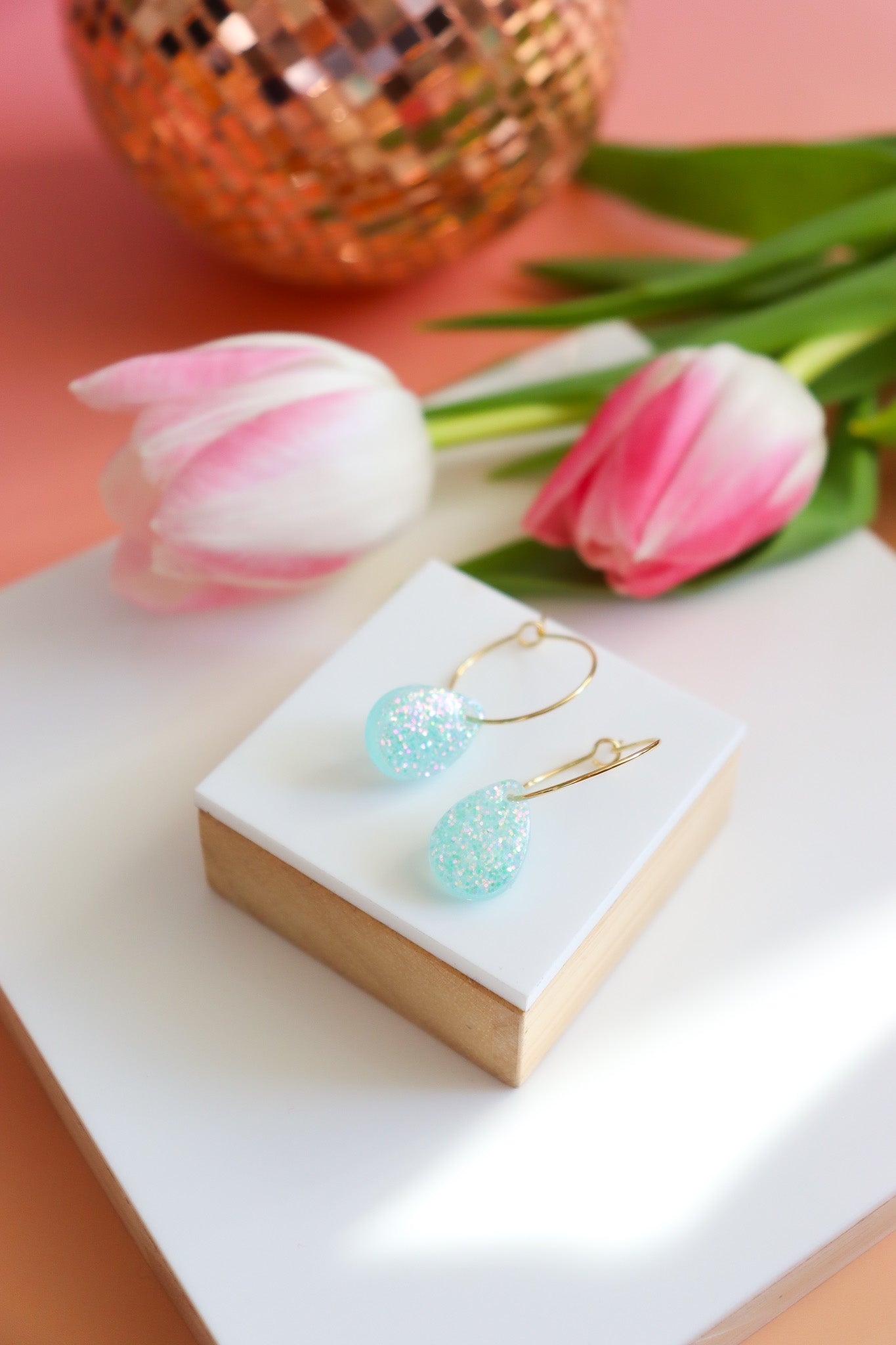 Boucles d'oreilles Rosée vaiana vert