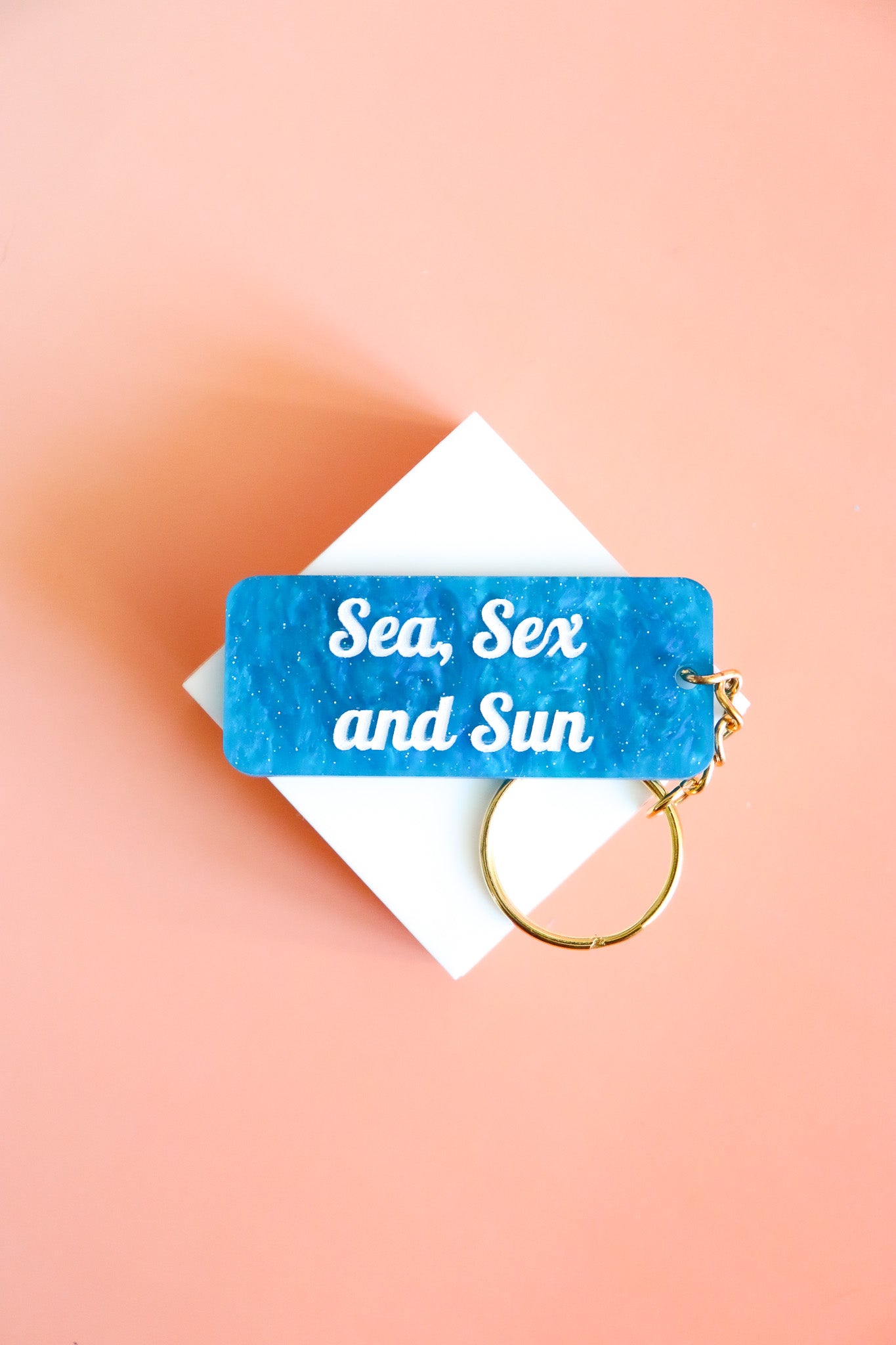 Porte clés à message - Sea, Sex and Sun