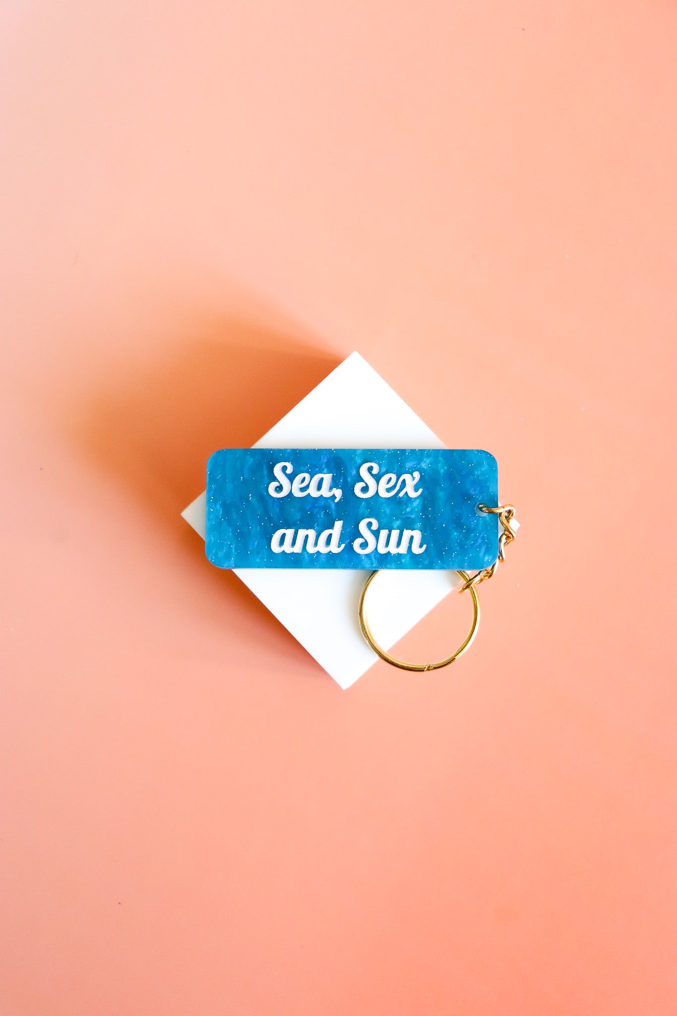 Porte clés à message - Sea, Sex and Sun