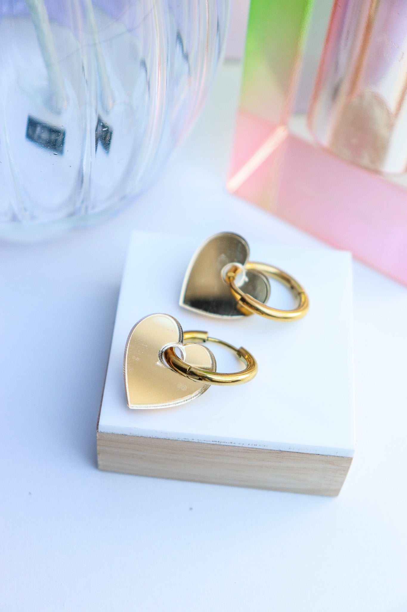 Boucles d'oreilles Victoire Miroir