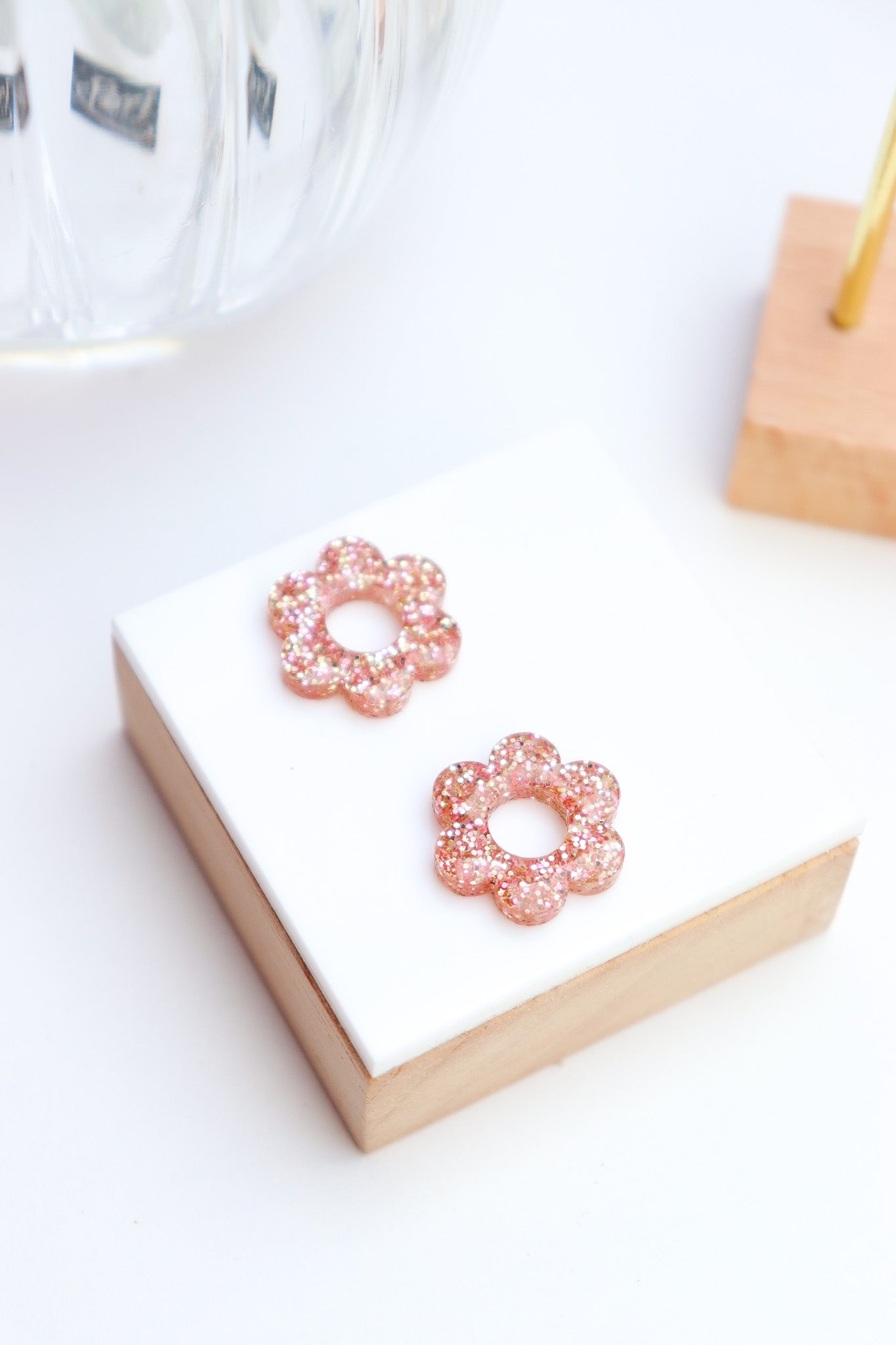 Créoles Vivienne Paillettes Pêche