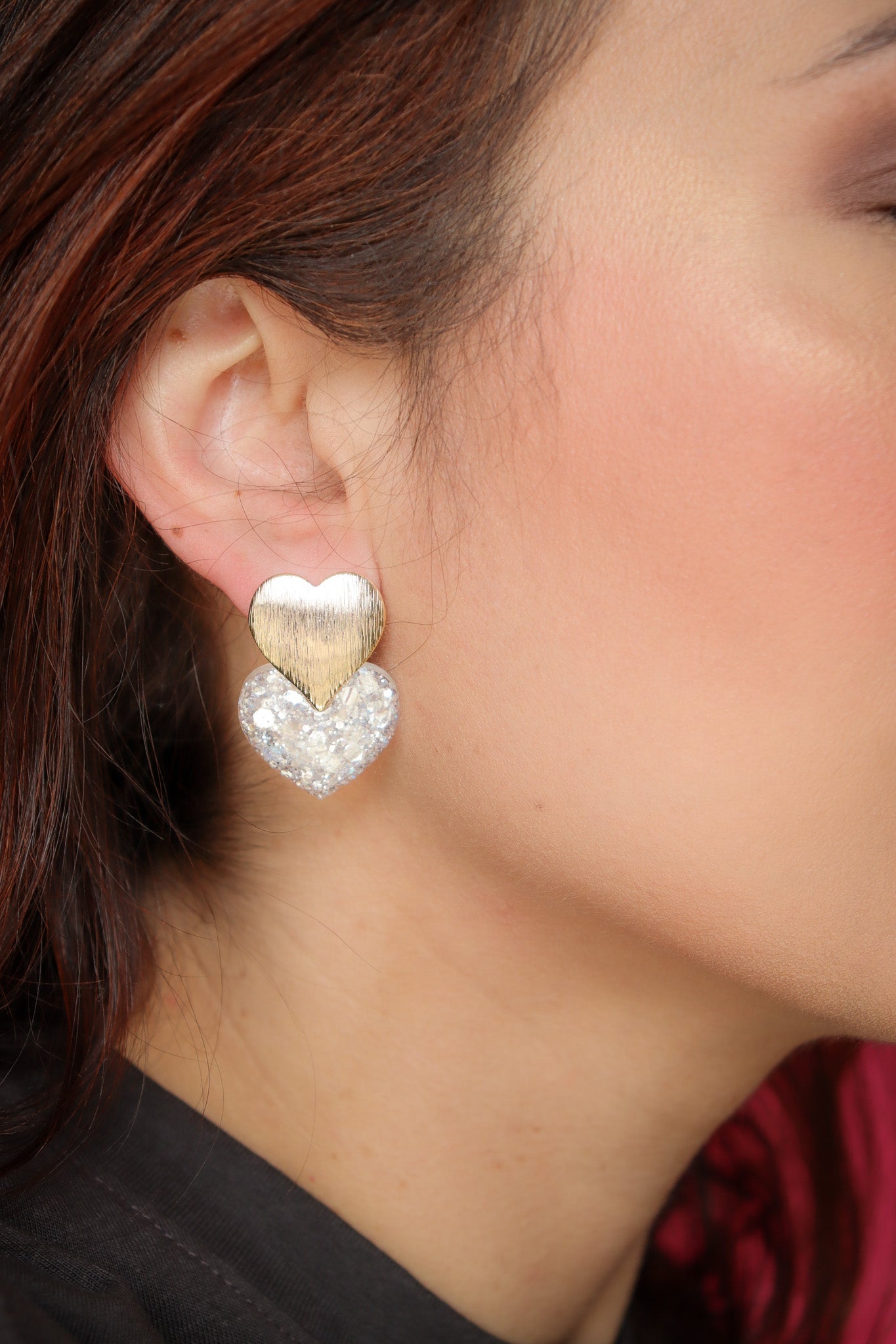 Boucles d'oreilles Caroline Blanc Glacier