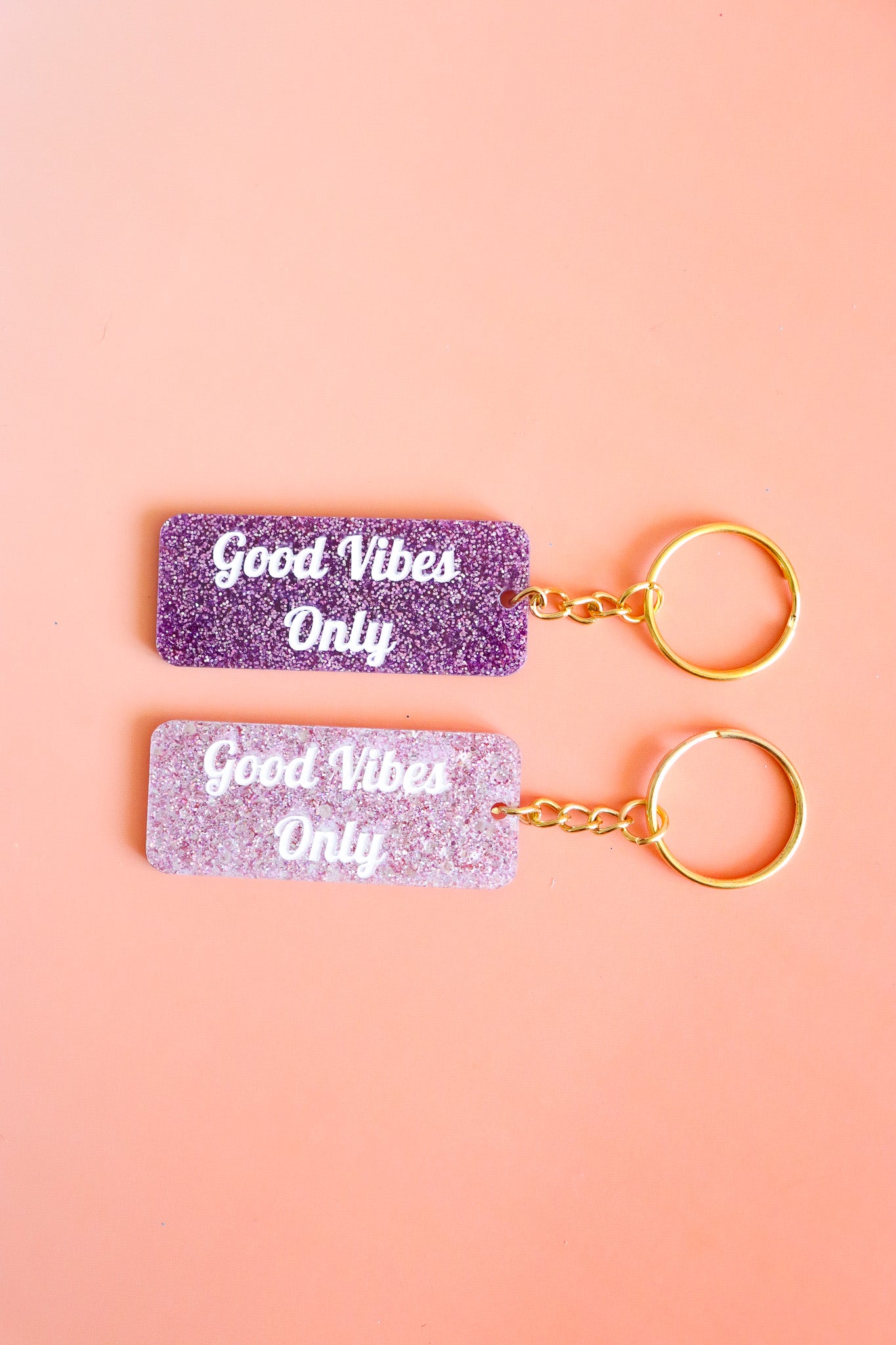 Porte clés à message - good vibes only
