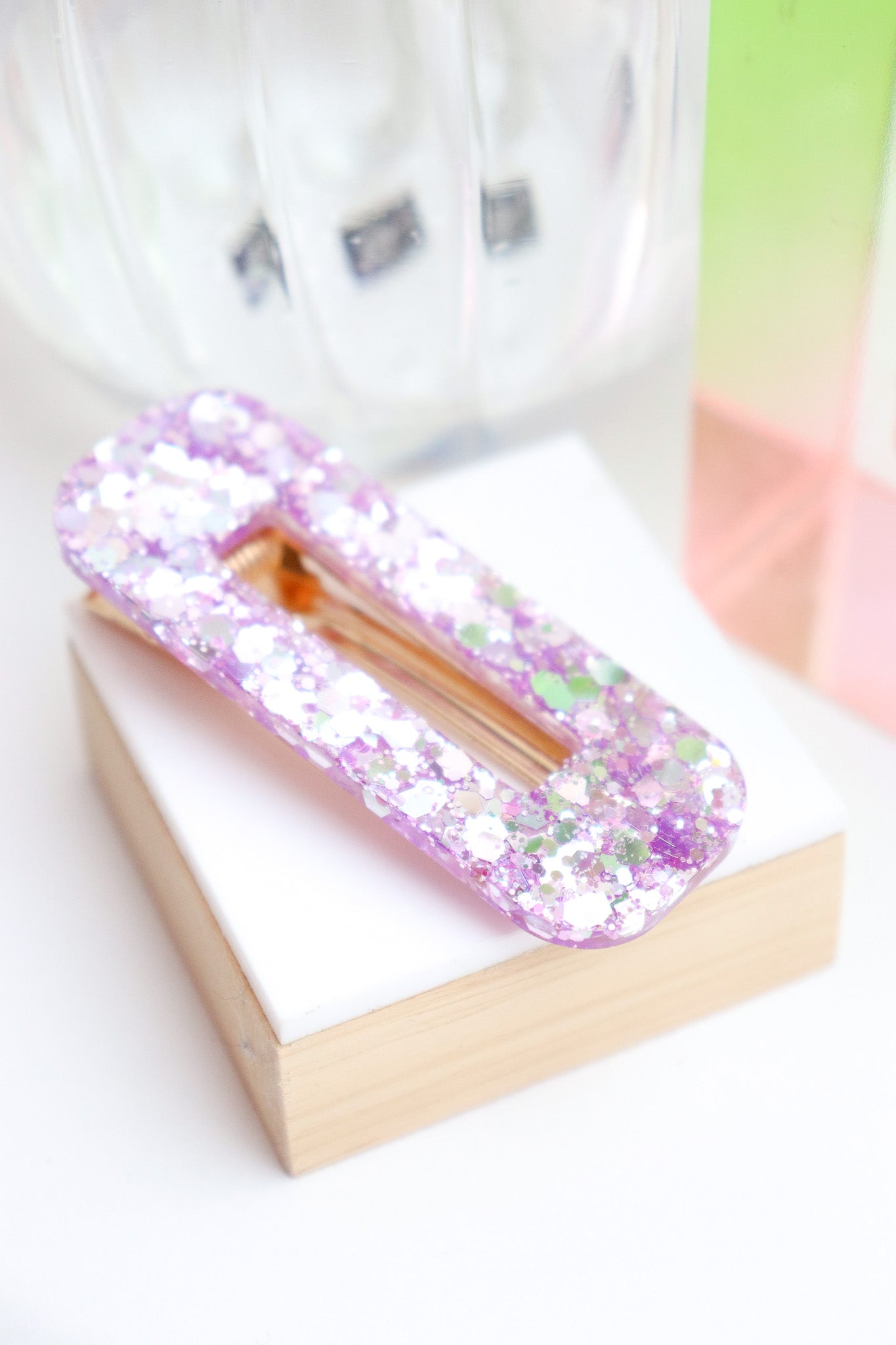 Barrette Barrette Lilas Holographique