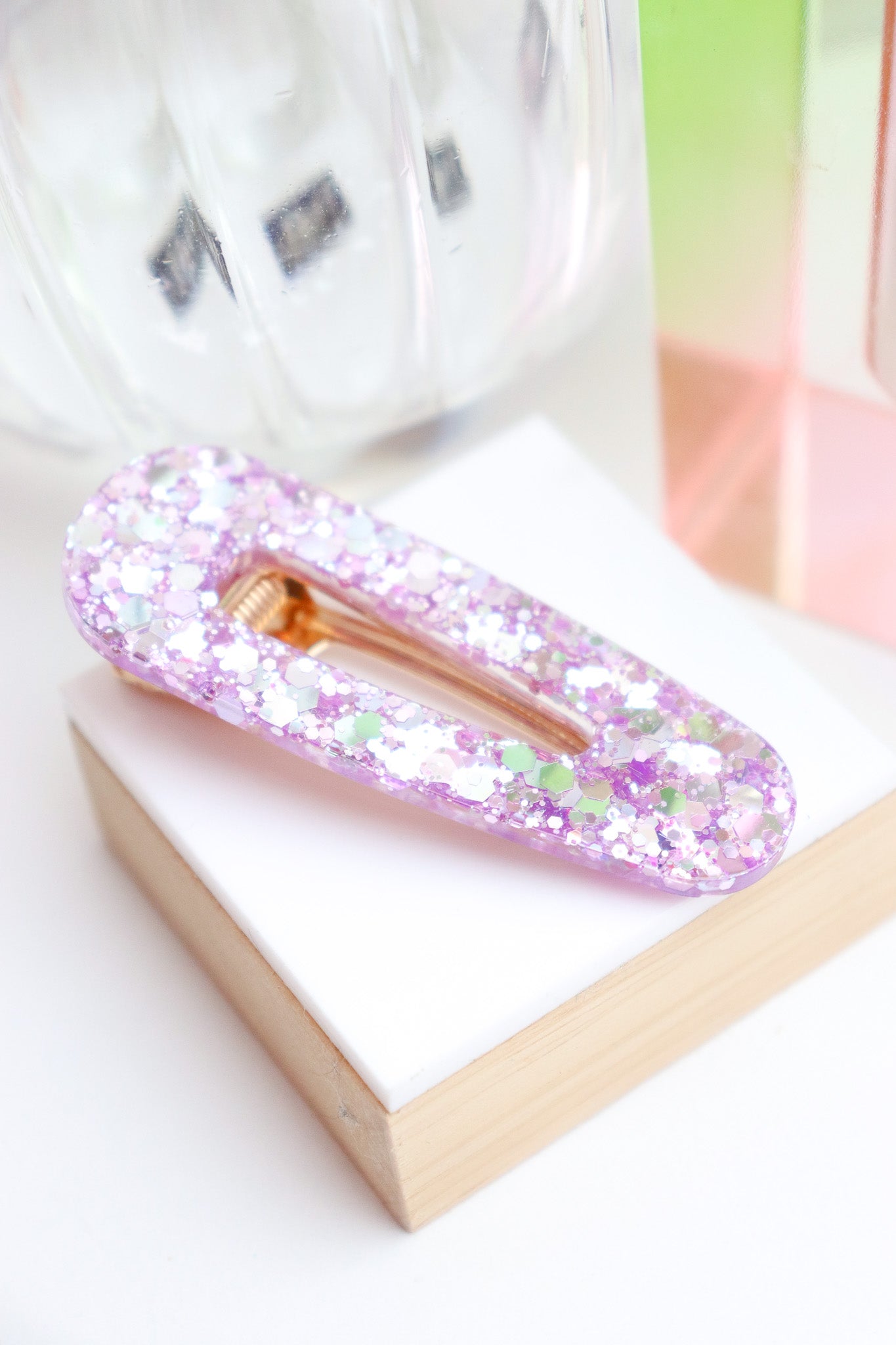 Barrette Barrette Lilas Holographique