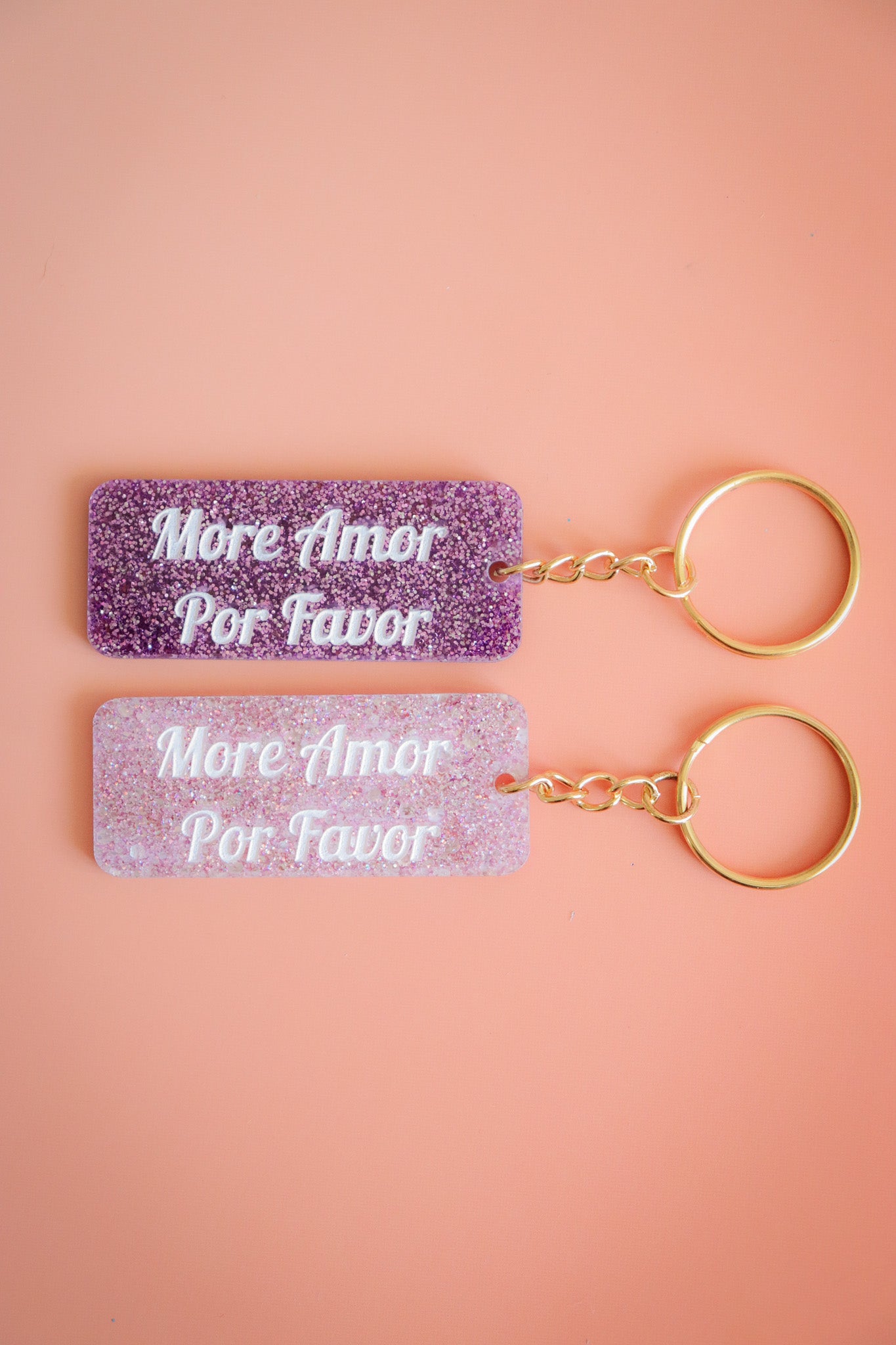 Porte clés à message - More Amor por Favor