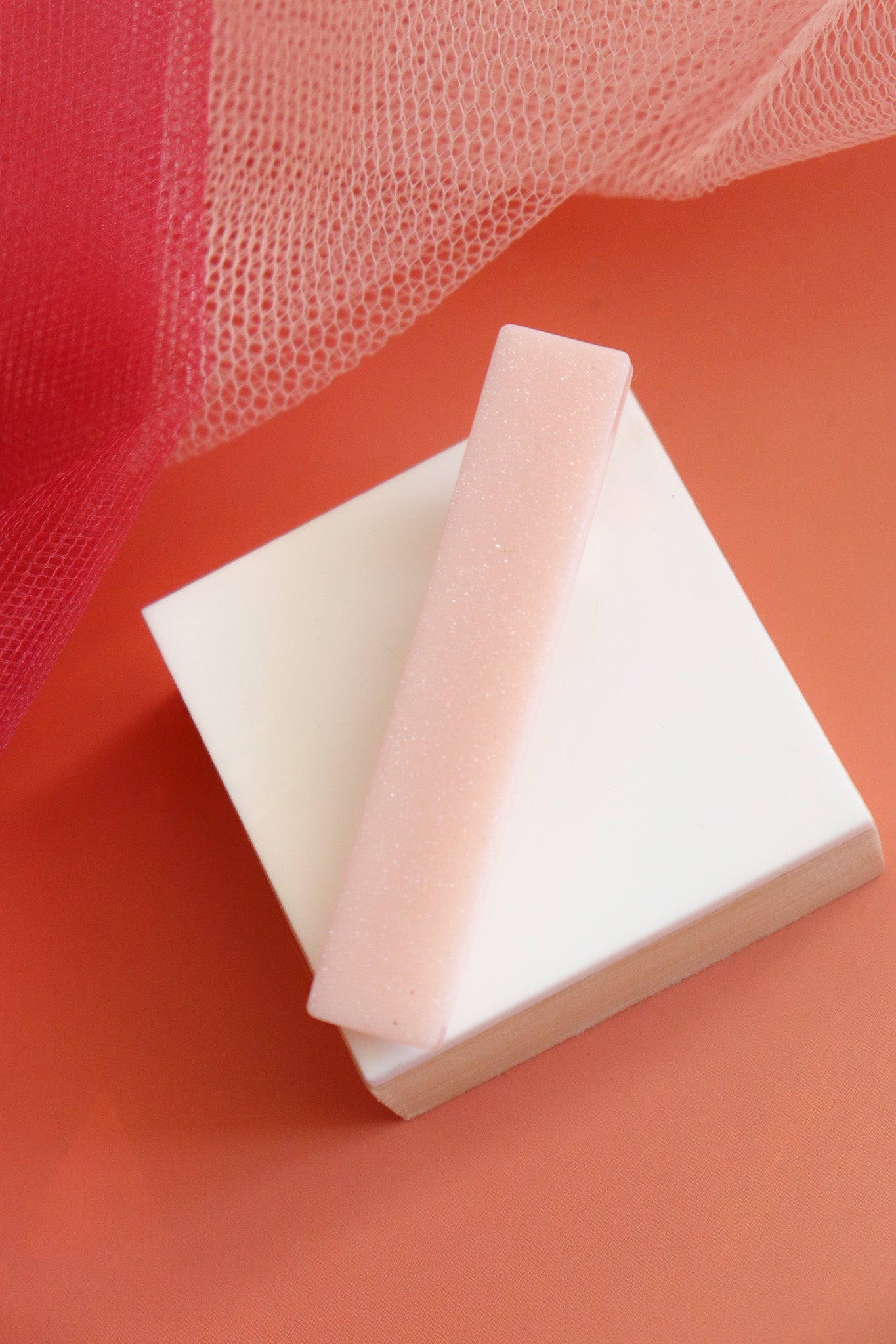 Barrette Rose Nacré